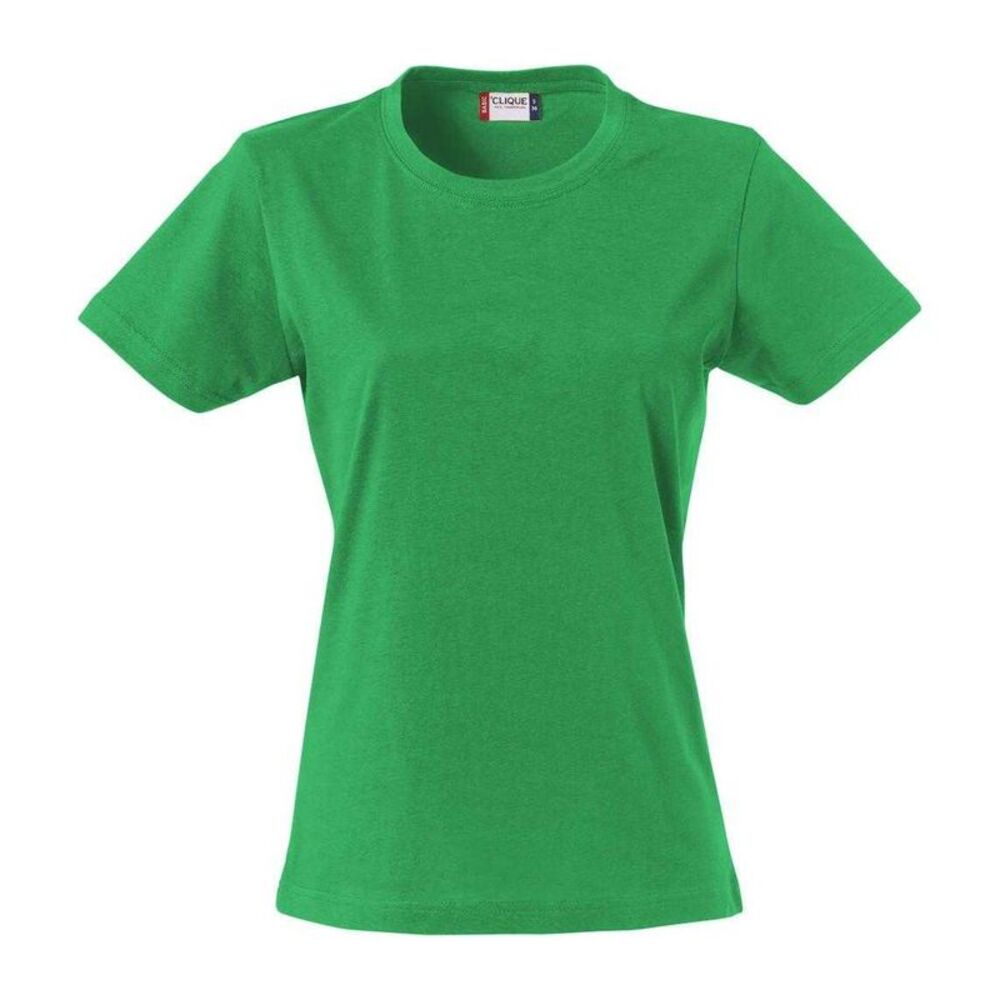 Clique Womens/Ladies Plain T-Shirt / Apple Green